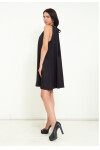 Favori Tekstil yakası taş işlemeli tasarım kloş mini elbise