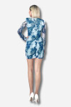 Favori Tekstil dijital baskı tül kumaş mini tasarım elbise